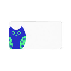 Blue Owl Address Labels label