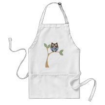 Blue Owl Baby Aprons