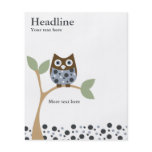 Blue Owl Baby Flyer Design
