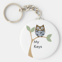 Blue Owl Baby Keychain