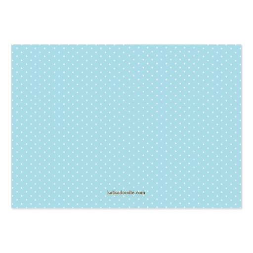Blue Owl Baby Shower Book Insert Request Card Business Cards (back side)