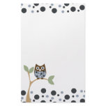 Blue Owl Baby Personalized Stationery