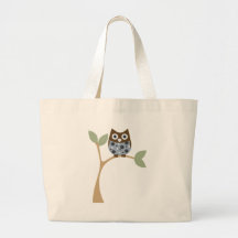 Blue Owl Baby Tote Bags