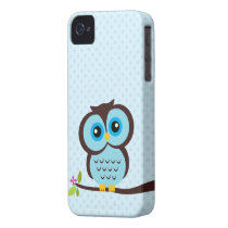 Blue Owl Case for the iPhone 4 Iphone 4 Case-mate Case