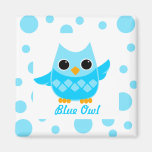 Blue Owl Fridge Magnets