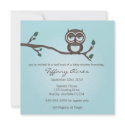 Blue Owl Invitation invitation