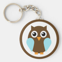 Blue Owl Key Chain