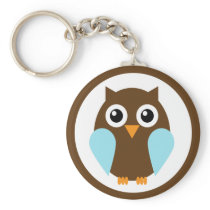 Blue Owl Key Chain