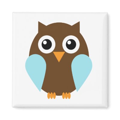 Blue Owl Refrigerator Magnets by heartlocked