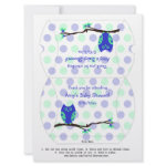 Blue Owl Personalized Baby Shower Pillow Favor Box zazzle_invitation