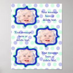 Blue Owl Personalized Scrapbook Page (Three Left) print