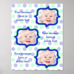 Blue Owl Personalized Scrapbook Page (Three Right) print