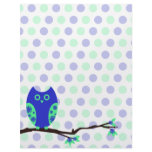 Blue Owl Scrapbook Page Letterhead Template