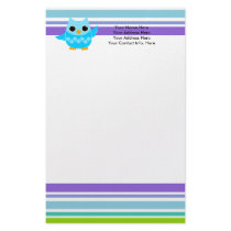 Blue Owl stationery by candystore Blue Owl stationery