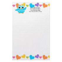 Blue Owl stationery by candystore Blue Owl stationery