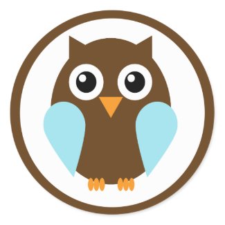 Blue Owl sticker