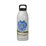 Blue Owl Water Bottle Just Add Name