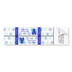 Blue Owl Water Bottle Labels Personalized zazzle_bumpersticker