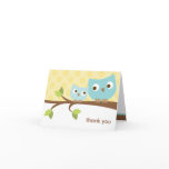 Blue Owls Note Card