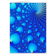 Blue Oyster Spiral Greeting Card