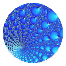 Blue Oyster Spiral stickers