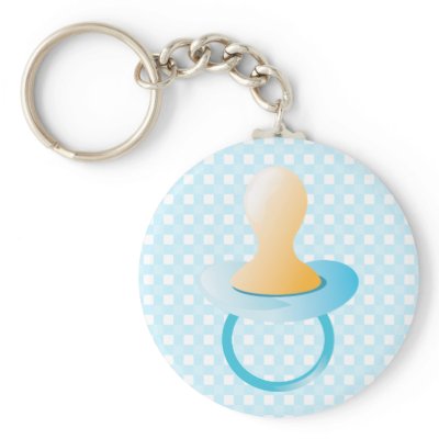 Blue Pacifier Key Chains by camolove