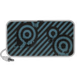 Blue Paint Splash Circles Travelling Speaker