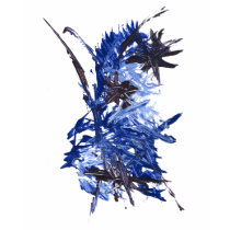 BLUE PAINT SPLATTER tee t-shirts