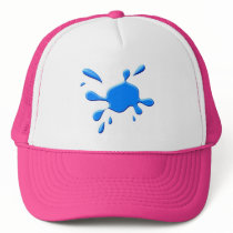 blue-paint-splodge hats