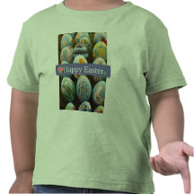 Blue Painted Easter Eggs Shirts