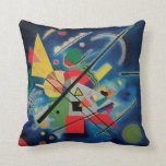 Blue Painting by Wassily Kandinsky Throw Pillow