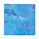 Blue Paisley Magnet