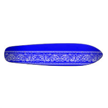 Blue Paisley Skateboard Oldschool