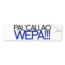 Blue Pal' Callao Wepa!!! Boricua Slogan Bumper Stickers