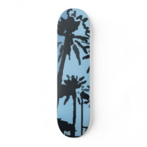 Blue Palm Tree Skateboard