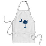 Blue Palmetto Apron