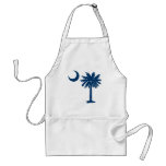 Blue Palmetto Apron