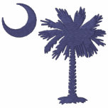 Blue Palmetto Embroidered Shirt