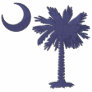 Blue Palmetto Embroidered Shirt