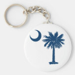 Blue Palmetto Key Chain