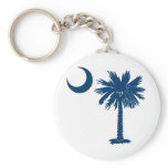 Blue Palmetto Key Chain