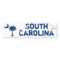 Blue Palmetto South Carolina Bumper Sticker bumper stickers