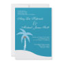 BLUE PALMTREE CARIBBEAN DESTINATION WEDDING