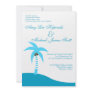 BLUE PALMTREE CARIBBEAN DESTINATION WEDDING