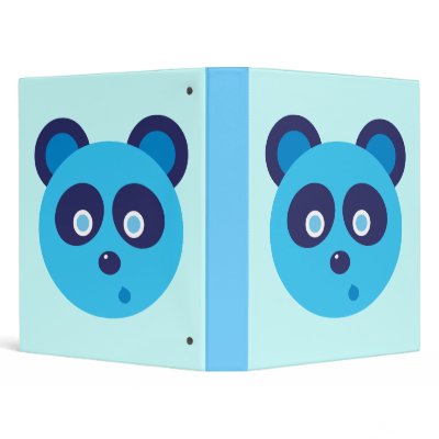 Blue Panda Binder by toxiferous
