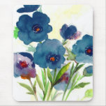 Blue pansies mousepads