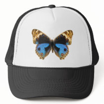 Blue Pansy Butterfly Trucker Hat