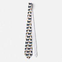 Blue Pansy Butterfly Neckties