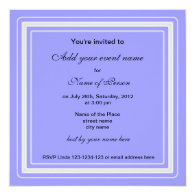 blue pansy flower all party invitation invite