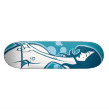 Blue Panties Custom Skate Board
